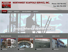 Tablet Screenshot of northwestscaffold.com